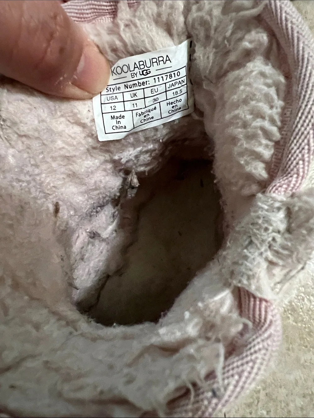 Koolaburra by UGG Pink Plush Lined Slip-On Shoe